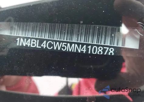 2021 Nissan Altima Sr Intelligent Awd из США, поврежденный, VIN 1N4BL4CW5MN410878